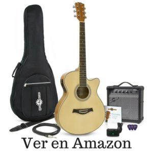 mejores guitarras electroacústicas baratas single cutaway gear4music