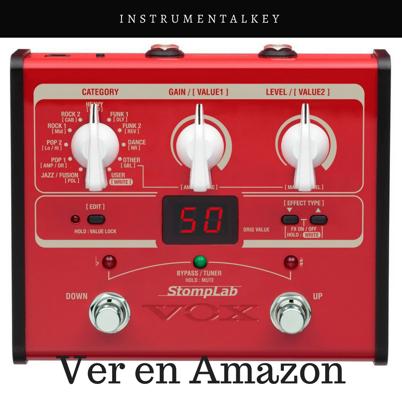 pedal vox stomplab ib para guitarra