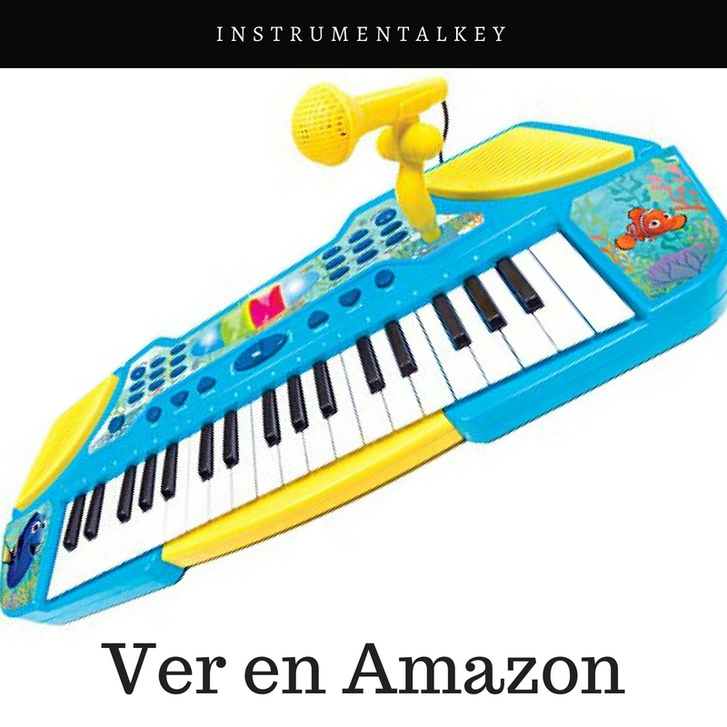 dory teclado con micrófono instrumento piano infantil lexibook k710do